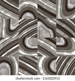  Ceramic tile with colorful patchwork. Vintage multicolor pattern in turkish style. Endless pattern can be used for ceramic tile, wallpaper, linoleum, textile, web page background. Vector