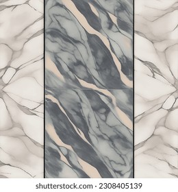 Ceramic tile design for walls and floors. Shards of white marble. Design for interior home or ceramic tiles design.
