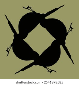 ceramic and tile designs with bird motifs in soft colors