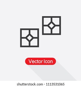 Ceramic Tile Icon Vector Illustration Eps10