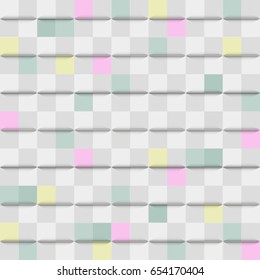 Ceramic tile mosaic background. Flat vector illustration
