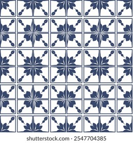 Ceramic tile mosaic, design wall decoration in Arabic Moroccan style, vector illustration
