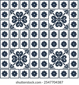 Ceramic tile mosaic, design wall decoration in Arabic Moroccan style, vector illustration
