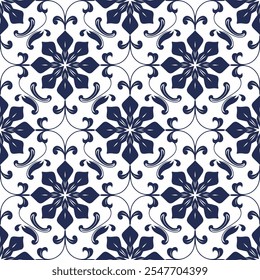 Ceramic tile mosaic, design wall decoration in Arabic Moroccan style, vector illustration
