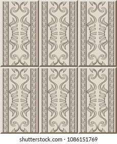 Ceramic tile pattern aboriginal curve spiral cross triangle frame line, oriental interior floor wall ornament elegant stylish design