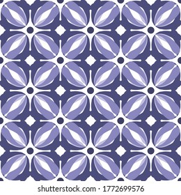 ceramic tile pattern, colorful seamless floral background, blue and white decorative wallpaper decor, Portugal ornament, Moroccan mosaic, pottery folk print, Spanish tableware, vintage tiles design