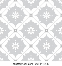 ceramic tile pattern, colorful seamless floral background, Gray and white decorative wallpaper, Portugal ornament, Moroccan mosaic, pottery folk print, Spanish tableware, vintage tiles design, vector