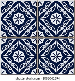 Ceramic tile pattern Curve Spiral Cross Frame Vine Flower, oriental interior floor wall ornament elegant stylish design