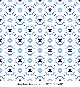 Patrón de mosaico cerámico. Ornamento popular tradicional étnico. Colección de patrones sin foco vectores. Diseño mínimo. Antecedentes abstractos para fondo web, impresión, almohadas, textura de superficie, fondo de escritorio.