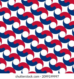 ceramic tile pattern of korean. vector illustration