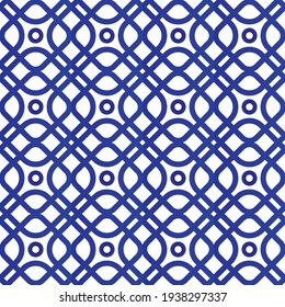 ceramic tile pattern, porcelain seamless modern background, blue and white indigo wallpaper, textile ornament, Moroccan mosaic, pottery folk print, Spanish tableware, vintage tiles design, vector