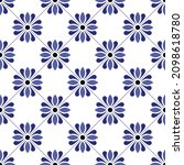 ceramic tile pattern vector, Porcelain background, blue and white floral seamless, vintage tiles, decorative damask wallpaper, Moroccan tiles, Spanish tableware, Portugal ornament, pottery print