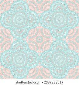 Ceramic tile seamless pattern vector geometric design. Textile patchwork ornament. Old fashion wall decoration mosaic. Traditional spanish azulejo. Arabesque oriental majolica design.