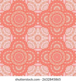 Ceramic tile seamless pattern vector geometric design. Fabric print ornament. Colorful background texture. Traditional spanish azulejo. Arabesque oriental majolica design.
