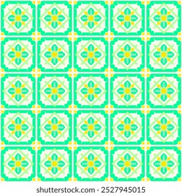 Keramikfliese im Talavera-Stil. Nahtlose Fliesen mit Islam, arabischen, indischen, osmanischen Motiven