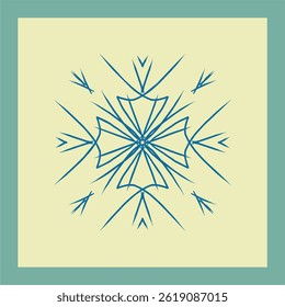 Ceramic tile template. Ornament, ethnic style. Simple bright vector illustration.