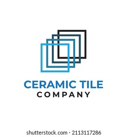 ceramic tile vector logo design