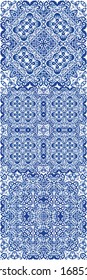 Ceramic tiles azulejo portugal. Vector seamless pattern concept. Bathroom design. ethnic background for T-shirts, scrapbooking, linens, smartphone cases or bags.