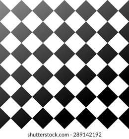 ceramic tiles black and white chess board seamless pattern. vector illustration