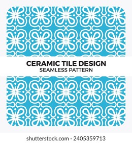 Ceramic tiles design seamless pattern 