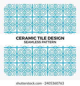 Ceramic tiles design seamless pattern 