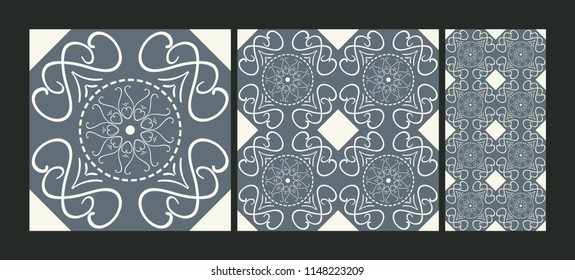 Ceramic tiles ethnic florals