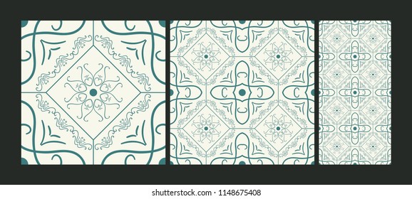 Ceramic tiles with ethnic florals