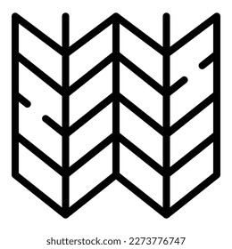 Ceramic tiles icon outline vector. Marble element. Ceiling carpet