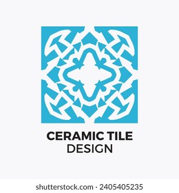 Ceramic tiles interior ornament design