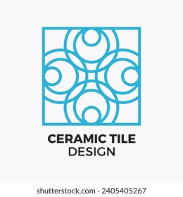 Ceramic tiles interior ornament design