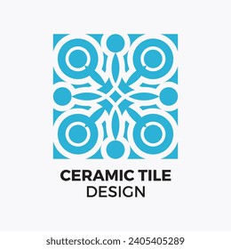 Ceramic tiles interior ornament design