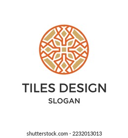 ceramic tiles in modern geometric style