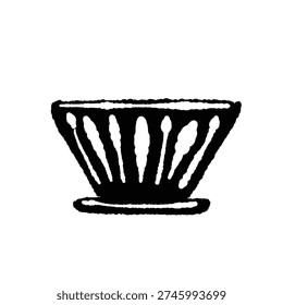 Ceramic Trapezoid Coffee Dripper Monochrome