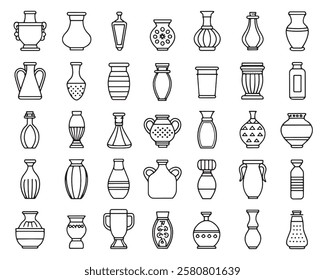 Ceramic Tray Line Art 50 Icon Set Designs (2)