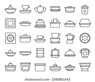 Ceramic Tray Line Art 50 Icon Set Designs (4)