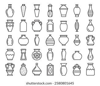 Ceramic Tray Line Art 50 Icon Set Designs (1)