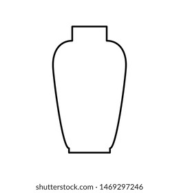 ceramic vase decorative isolated icon