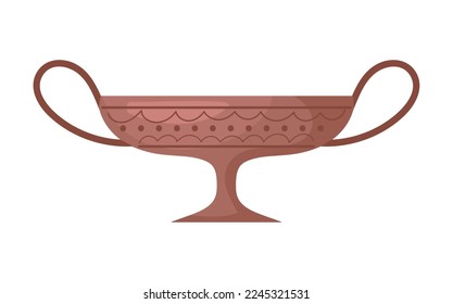 ceramic vase greek culture icon isolated