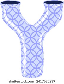 Ceramic Vase Letter Alphabet Vector Element