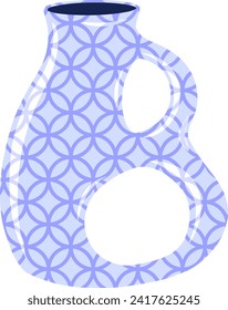 Ceramic Vase Letter Alphabet Vector Element