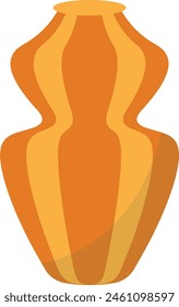 Ceramic Vase Vector Illustration. Cartoon Ceramic Vase. Vase Pottery for Decoration.