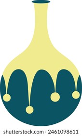 Ceramic Vase Vector Illustration. Cartoon Ceramic Vase. Vase Pottery for Decoration.