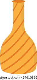 Ceramic Vase Vector Illustration. Cartoon Ceramic Vase. Vase Pottery for Decoration.