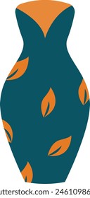 Ceramic Vase Vector Illustration. Cartoon Ceramic Vase. Vase Pottery for Decoration.