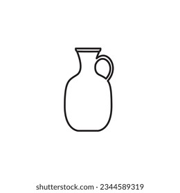 Ceramic vases icon line, Pottery Vases Flower Home Interior Decoration. Vector illustration of amphora, vase, pottery. Editable stroke. Ancient and modern tableware, Vector icon line collection.