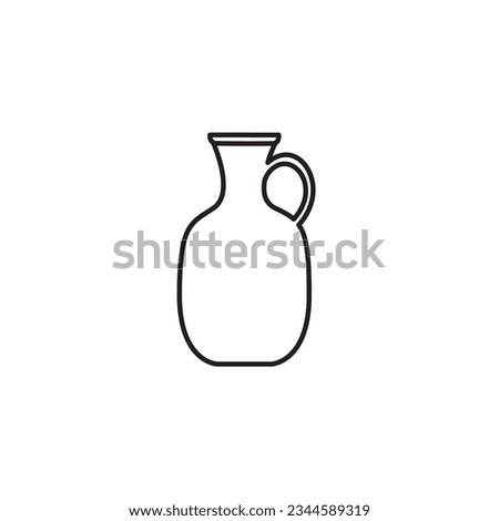 Ceramic vases icon line, Pottery Vases Flower Home Interior Decoration. Vector illustration of amphora, vase, pottery. Editable stroke. Ancient and modern tableware, Vector icon line collection.