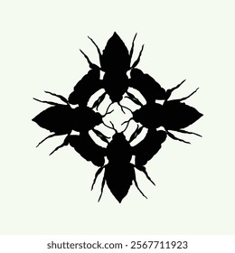 ceramic vector design with wasp motif