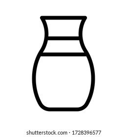 ceramic vector thin line icon 