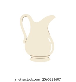 Ceramic white antique water jug