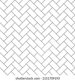 ceramic white bricks or metro tiles. seamless herringbone pattern, triangular zig zag tiling. Wall or flour for bathroom, kitchen or outdoor. Modern design, stone material in interior flat vector